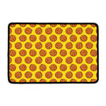 Yellow Cookie Pattern Print Kitchen Mat