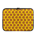 Yellow Cookie Pattern Print Laptop Sleeve