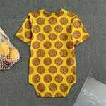 Yellow Cookie Pattern Print Men's Bodysuit