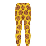 Yellow Cookie Pattern Print Men's leggings