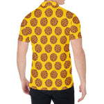 Yellow Cookie Pattern Print Men's Shirt