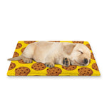 Yellow Cookie Pattern Print Pet Cooling Mat Cover