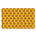 Yellow Cookie Pattern Print Polyester Doormat