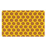 Yellow Cookie Pattern Print Polyester Doormat