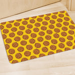 Yellow Cookie Pattern Print Polyester Doormat