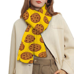 Yellow Cookie Pattern Print Scarf