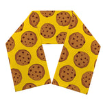 Yellow Cookie Pattern Print Scarf