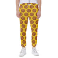 Yellow Cookie Pattern Print Joggers