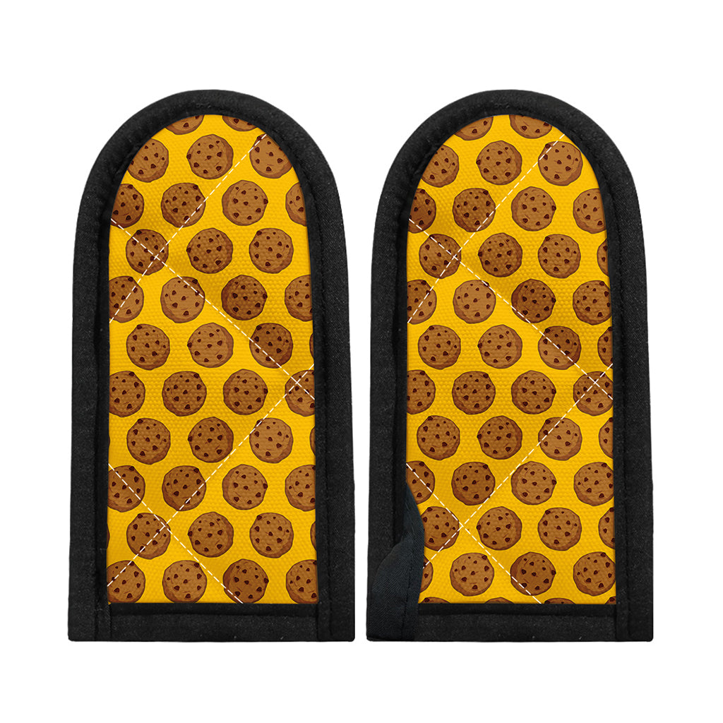 Yellow Cookie Pattern Print Skillet Handle Cover
