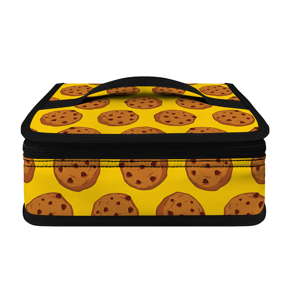 Yellow Cookie Pattern Print Small Lunch Bag