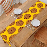 Yellow Cookie Pattern Print Table Runner