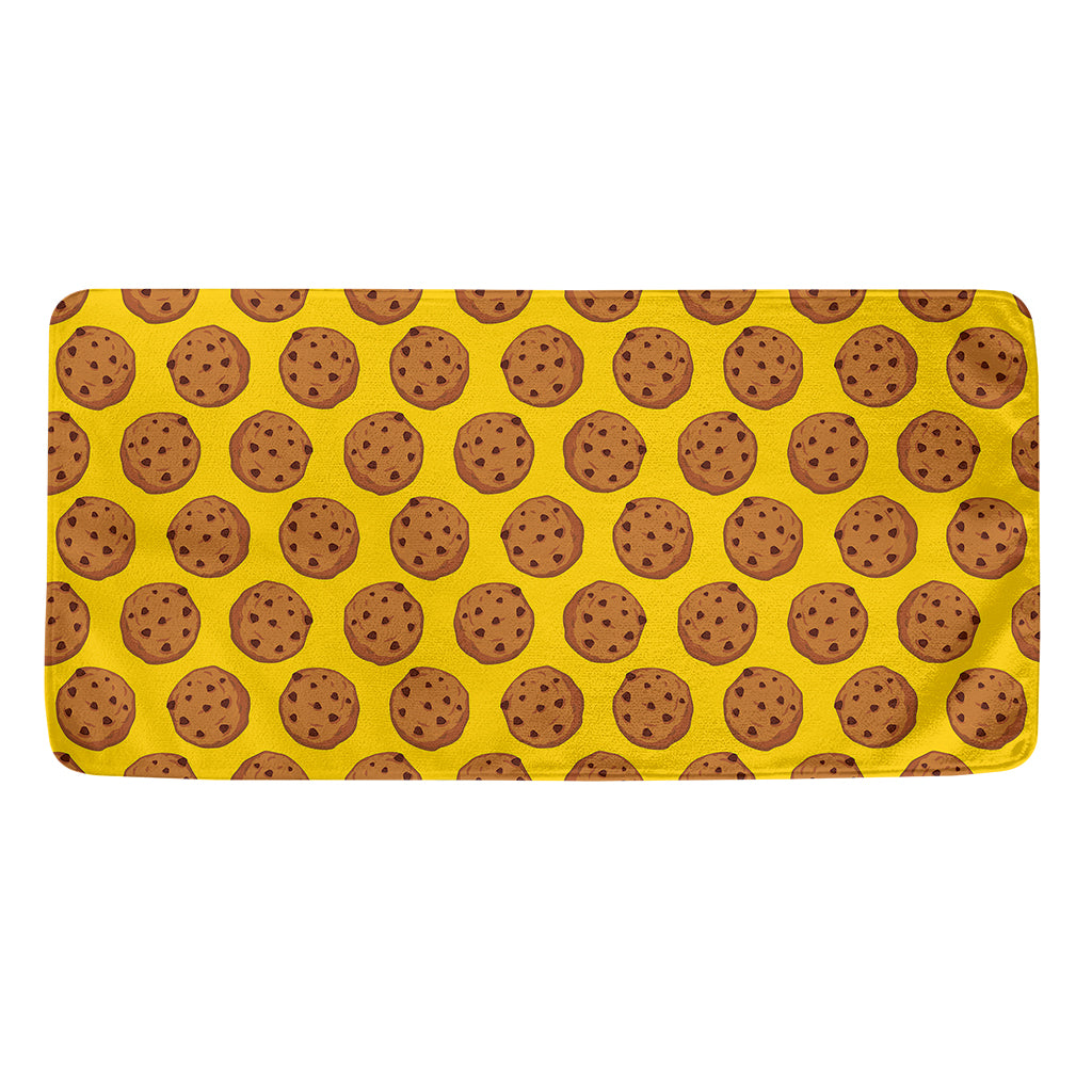 Yellow Cookie Pattern Print Towel