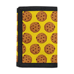 Yellow Cookie Pattern Print Trifold Wallet