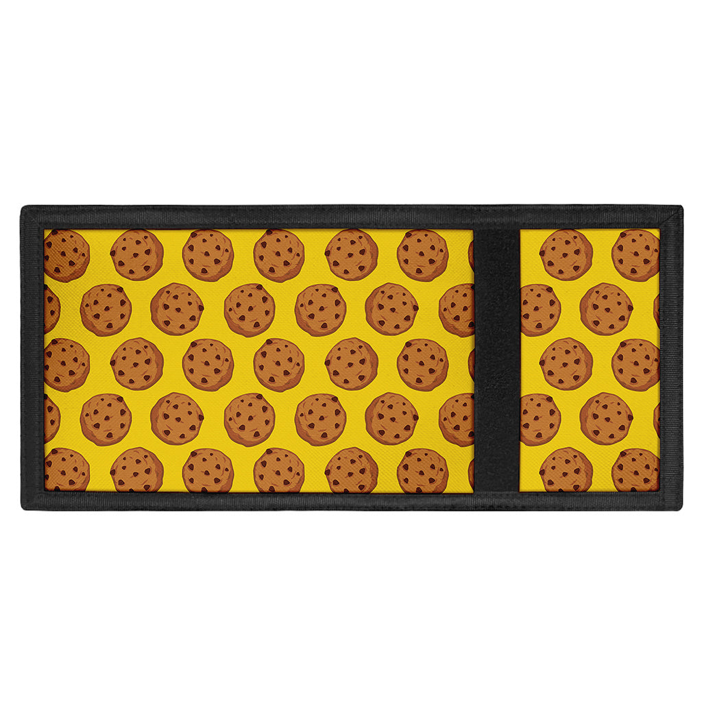 Yellow Cookie Pattern Print Trifold Wallet
