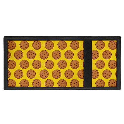 Yellow Cookie Pattern Print Trifold Wallet