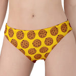 Yellow Cookie Pattern Print Women's Panties