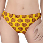 Yellow Cookie Pattern Print Women's Thong