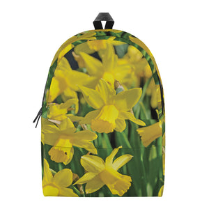 Yellow Daffodil Flower Print Backpack