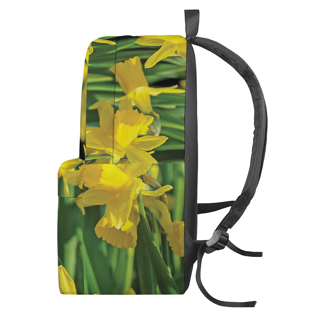 Yellow Daffodil Flower Print Backpack