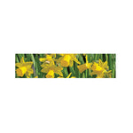 Yellow Daffodil Flower Print Bed Runner