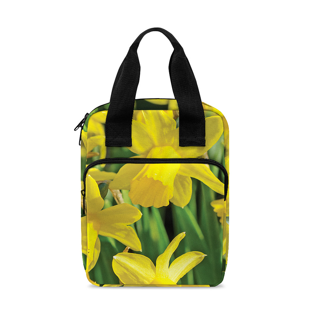 Yellow Daffodil Flower Print Bible Tote Bag