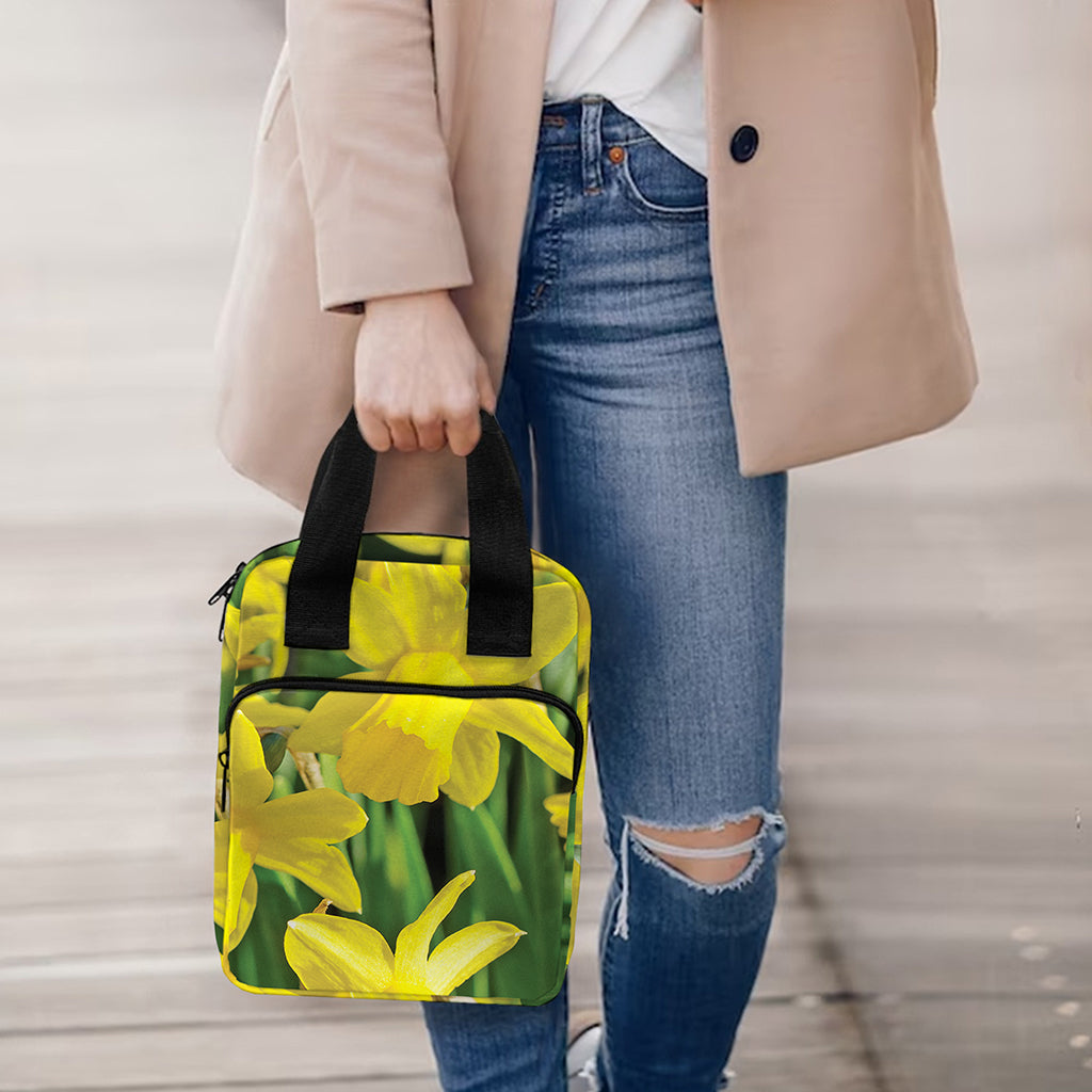 Yellow Daffodil Flower Print Bible Tote Bag