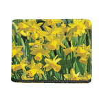 Yellow Daffodil Flower Print Bifold Wallet