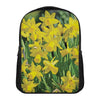 Yellow Daffodil Flower Print Casual Backpack
