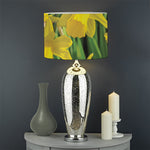 Yellow Daffodil Flower Print Drum Lamp Shade