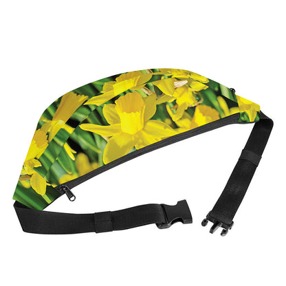 Yellow Daffodil Flower Print Fanny Pack