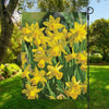 Yellow Daffodil Flower Print Garden Flag