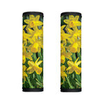 Yellow Daffodil Flower Print Handle Covers