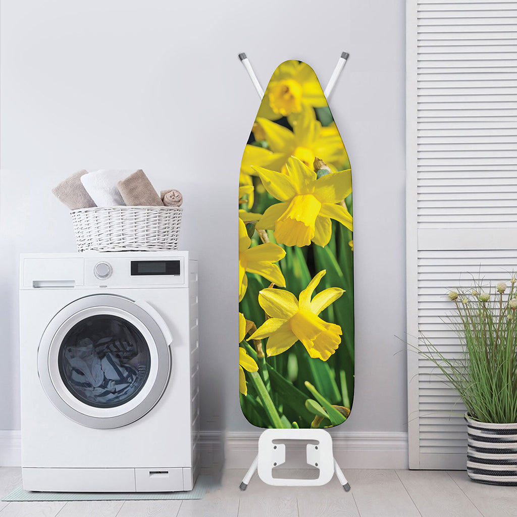 Yellow Daffodil Flower Print Ironing Board Cover