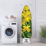 Yellow Daffodil Flower Print Ironing Board Cover