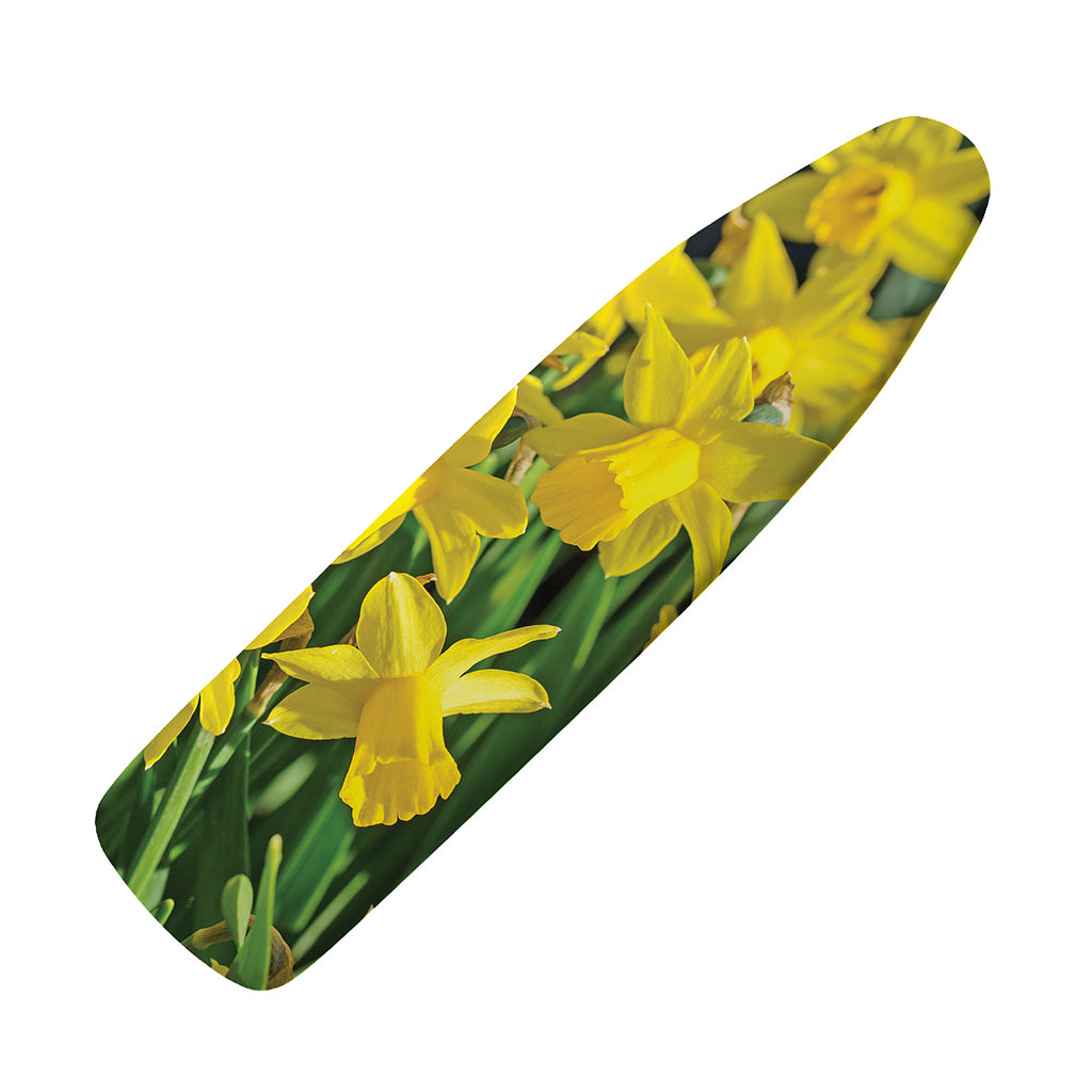 Yellow Daffodil Flower Print Ironing Board Cover