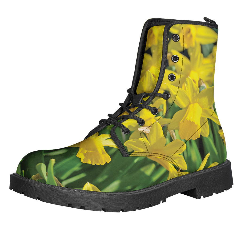 Yellow Daffodil Flower Print Backpack