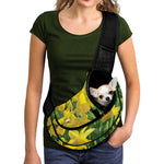 Yellow Daffodil Flower Print Pet Sling Carrier