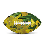 Yellow Daffodil Flower Print Rugby Ball