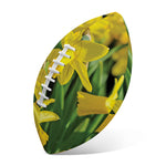 Yellow Daffodil Flower Print Rugby Ball
