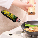 Yellow Daffodil Flower Print Skillet Handle Cover