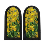 Yellow Daffodil Flower Print Skillet Handle Cover