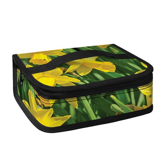 Yellow Daffodil Flower Print Small Lunch Bag