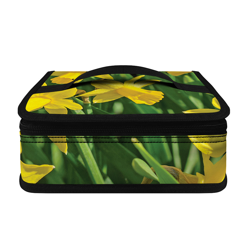 Yellow Daffodil Flower Print Small Lunch Bag