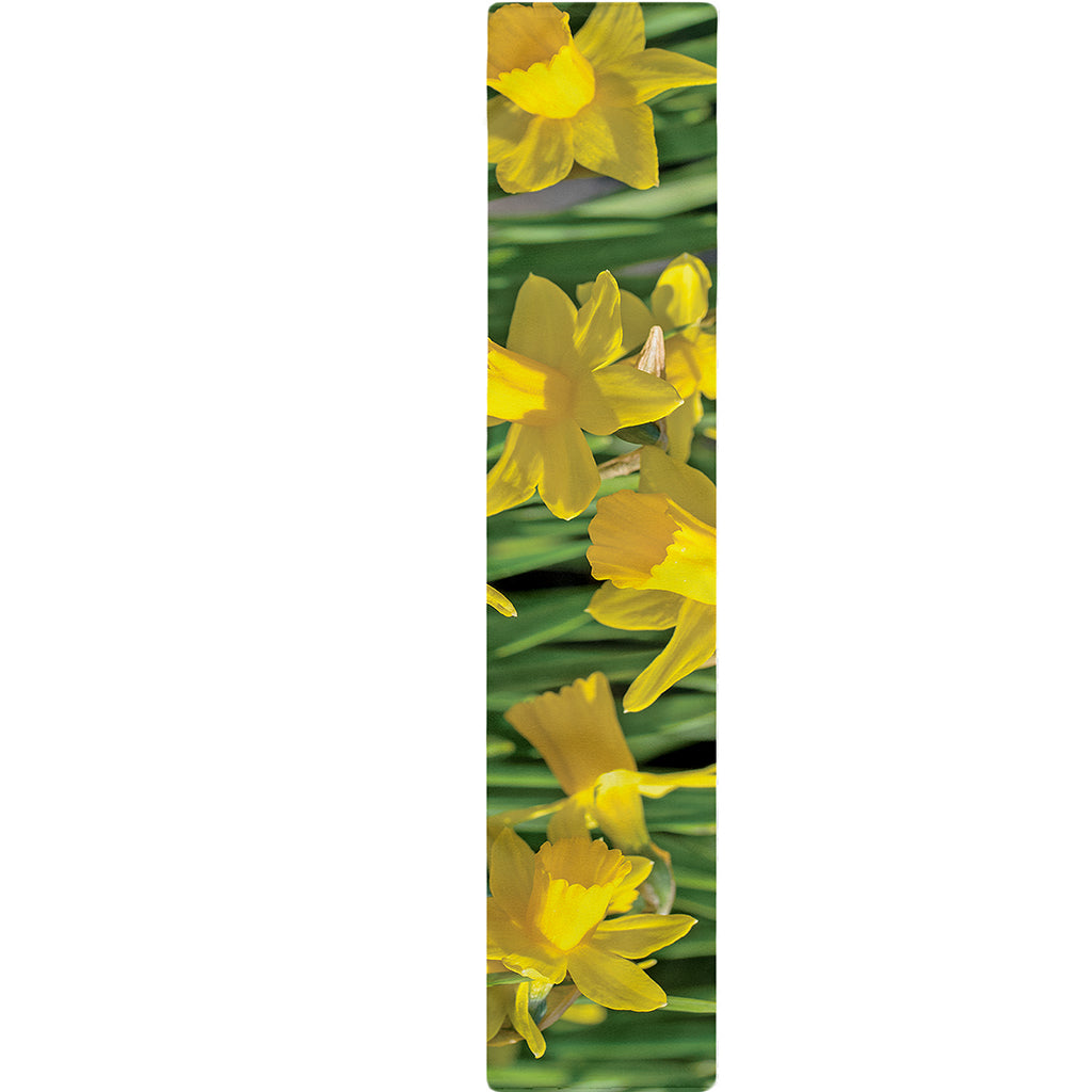 Yellow Daffodil Flower Print Table Runner