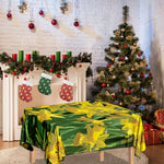Yellow Daffodil Flower Print Tablecloth