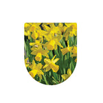 Yellow Daffodil Flower Print Toilet Lid Cover