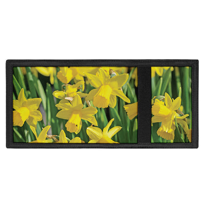 Yellow Daffodil Flower Print Trifold Wallet