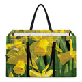 Yellow Daffodil Flower Print Utility Tote Bag
