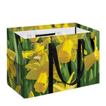 Yellow Daffodil Flower Print Utility Tote Bag