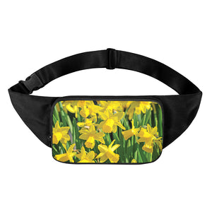 Yellow Daffodil Flower Print Waist Bag